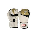 Boxhandschuhe Weiss Gold