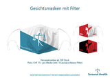 Gesichtsmaske mit Filter